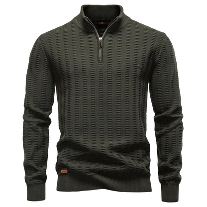 AIOPESON Luxury Striped Pullover Men Old Money Style Cotton Knitwear Thick Warm Crew Neck Winter Social Sweater Male