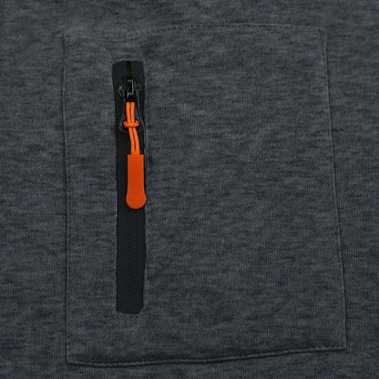 Men's Loose Fit Heavyweight American-Style Casual Sportswear Jacket fleece Lined Hooded Sweatshirt for Winter