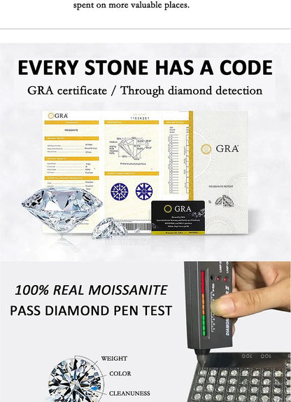 PERFANY 1CT Pear Cut Moissanite Earrings for Women S925 Pure Silver Laboratory Cultivated Diamonds Elegant Wedding Jewelry.