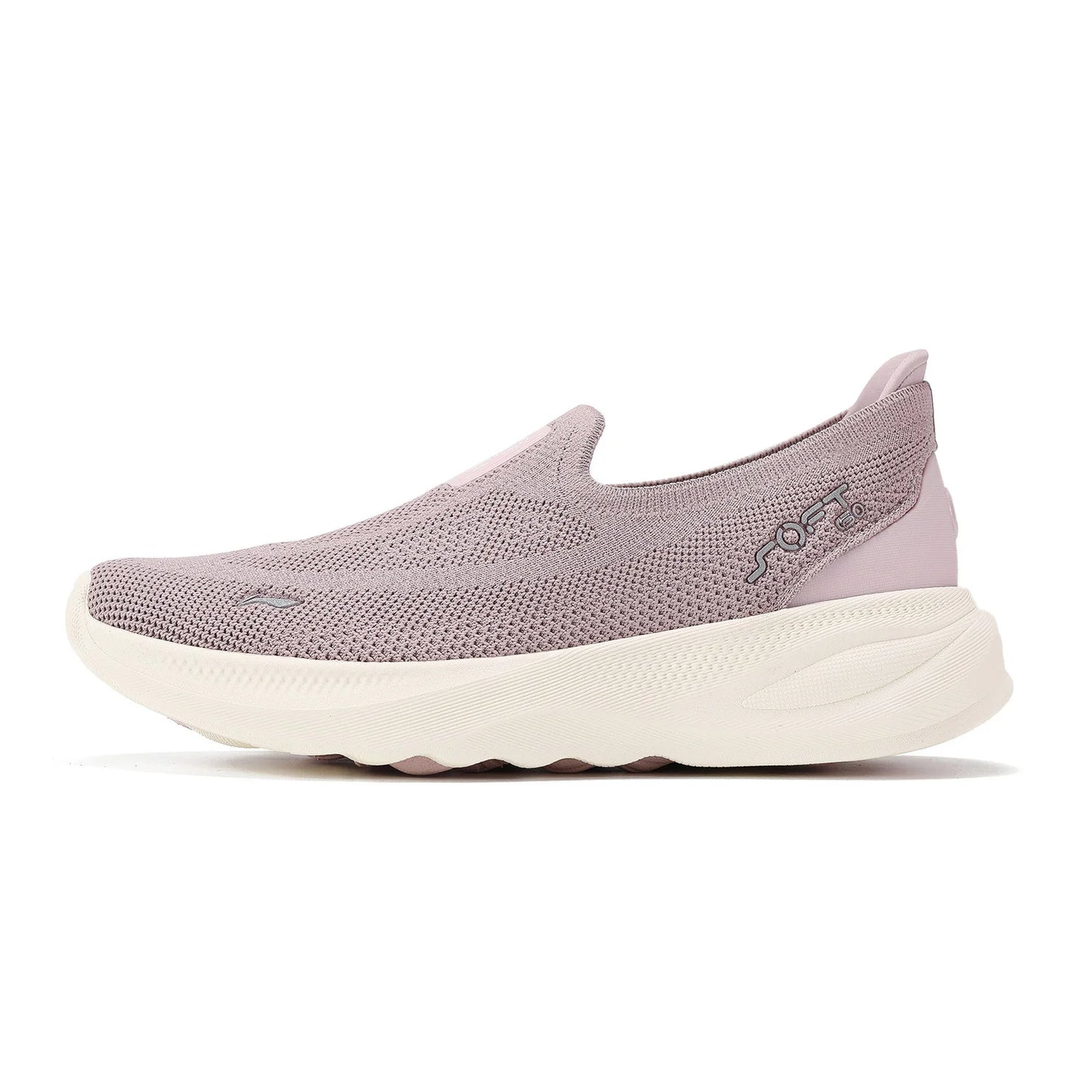 Li-Ning Women SOFT GO 2 KNIT Slip-on Casual Walking Shoes Breathable Cushion Flexible LiNing Comfortable Sports Sneakers AGLV018.