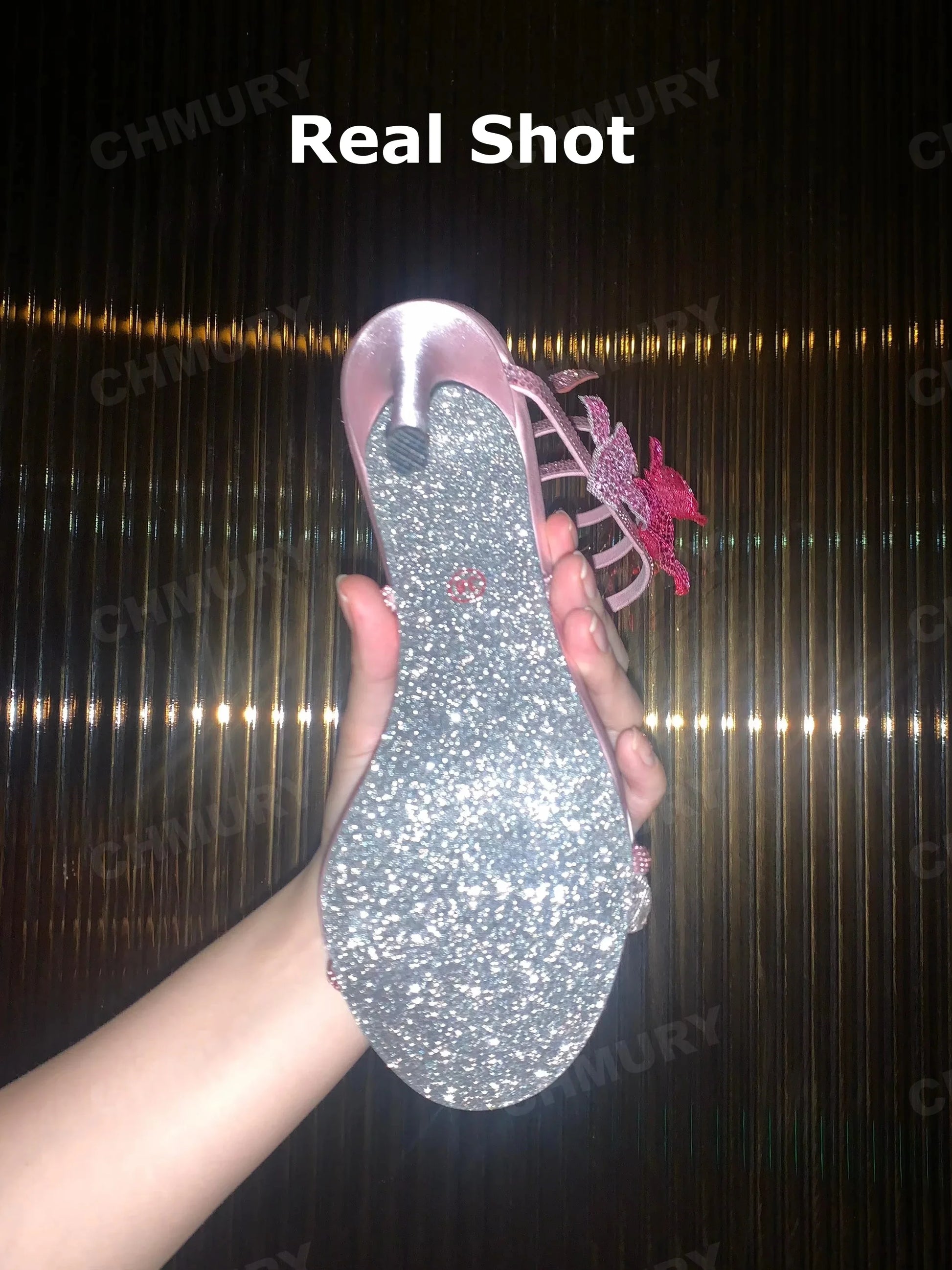 CHMURY Pink Flower Rhinestone High Heels Sandals Shoes Sexy Rose Red Luxury Designer with Wrap Strap  for Women Prom Party 2024.