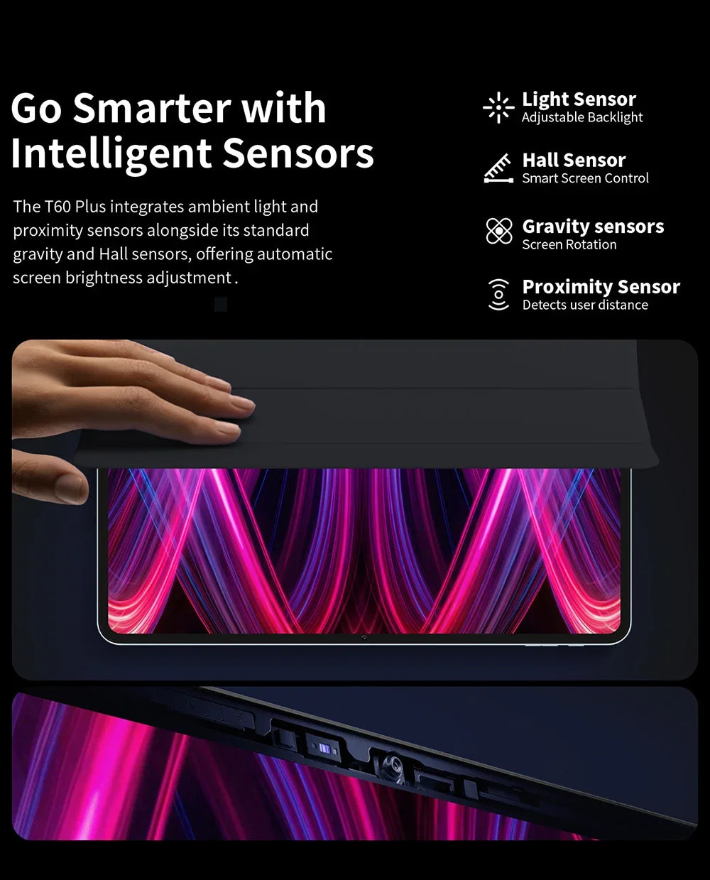 Teclast T60 Plus Tablet 12 inch MTK Helio G88 8-core CPU 6GB RAM 128GB ROM Android 14 Dual-band WiFi BT5.0 8000mAh 13MP+8MP.