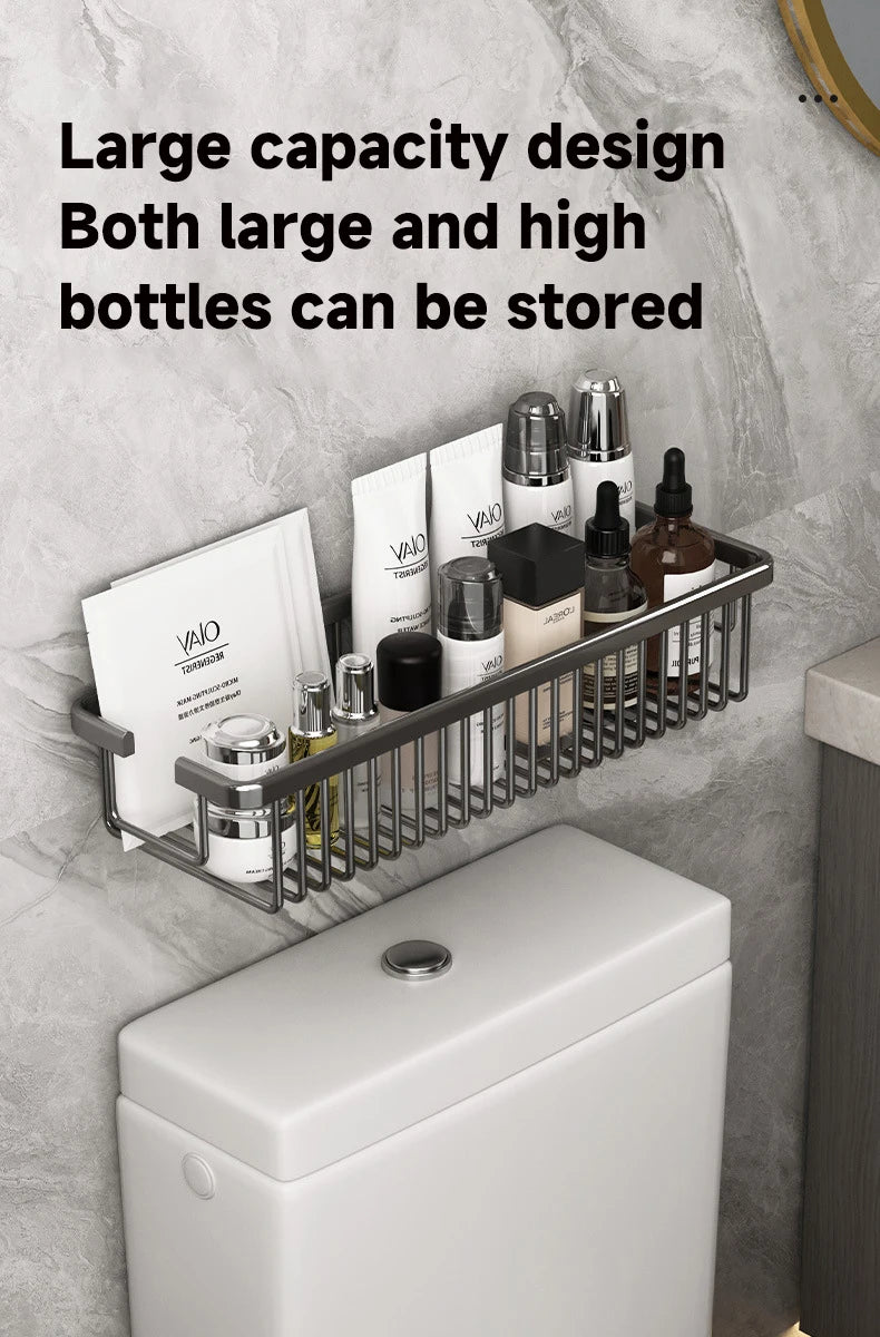 Bad Zubehör Regal Organizer Dusche Küche Lagerung Rack Wand Raum Aluminium Wc Shampoo Halter Regale 25CM