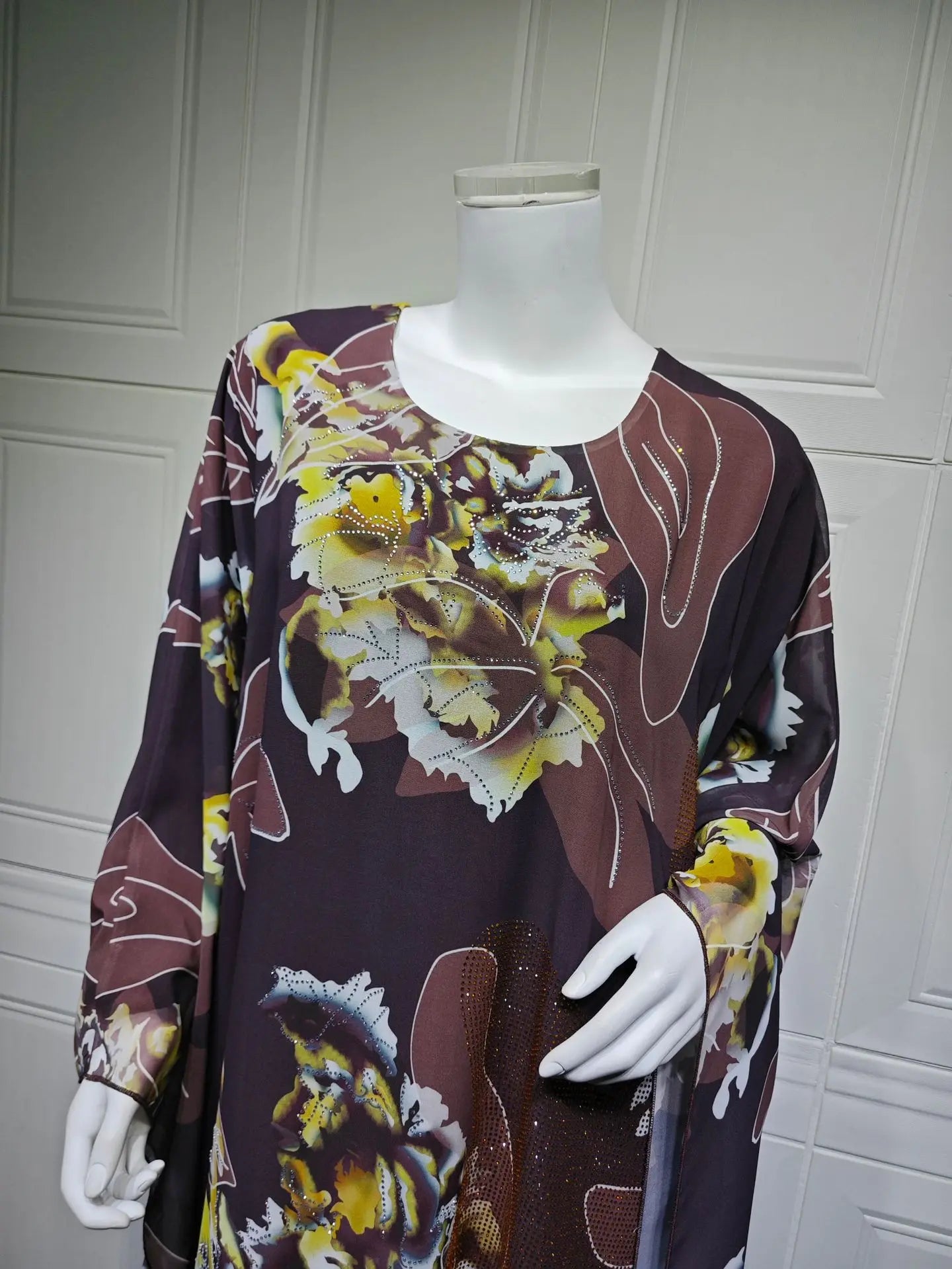 Muslimischen Kleid für Frauen Chiffon Diamant Party Abaya Kleider Arabischen Lange Robe Marokko Dubai Kaftan Vestidos Jalabiya Ramadan Eid.