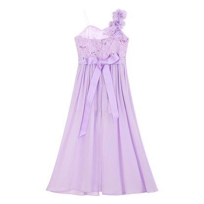 Elegantes Partykleid für Mädchen, Hochzeit, Geburtstag, Abschlussball, Bühne, Festzug, glänzende Pailletten, Perlenapplikation, Spitze, Chiffon, Overall-Kleider