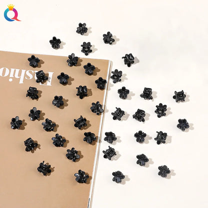50Pcs Flower Hair Clips Multi color Mini Cute Hair Styling Accessories for Girls and Women Birthday Gifts,10 Colors at Least