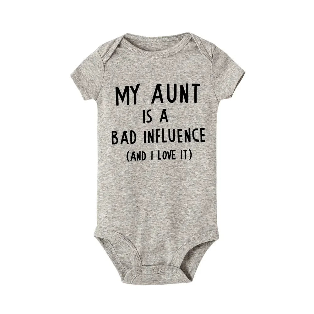 MY Tante Baby Junge Mädchen Bodysuit Overall Freizeitkleidung Outfit Sommer Kurzarm Overall Einteiliger Overall 0-24M.