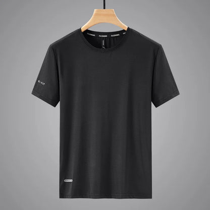 Quick Dry Sport T Shirt Men'S 2024 Short Sleeves Summer Casual White Plus OverSize 6XL 7XL 8XL 9XL Top Tees GYM Tshirt Clothes.