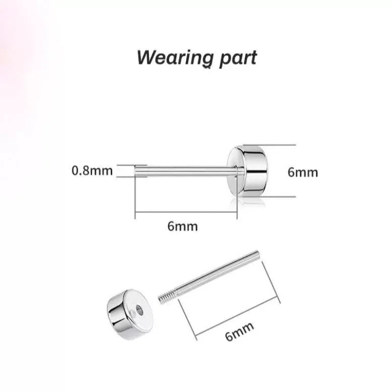 1 Pcs Sliver Dog Bone Claw 316L Stainless Steel Ear Bone Nail Korean Style Fashion Cartilage Earrings For Women Jewelry.