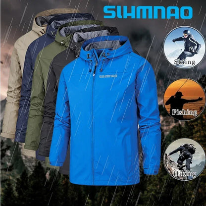 2025 New men's Autumn/Winter Jacket Motorcycle windproof jacket Mountaineering jacket Waterproof fishing raincoat casual coat.