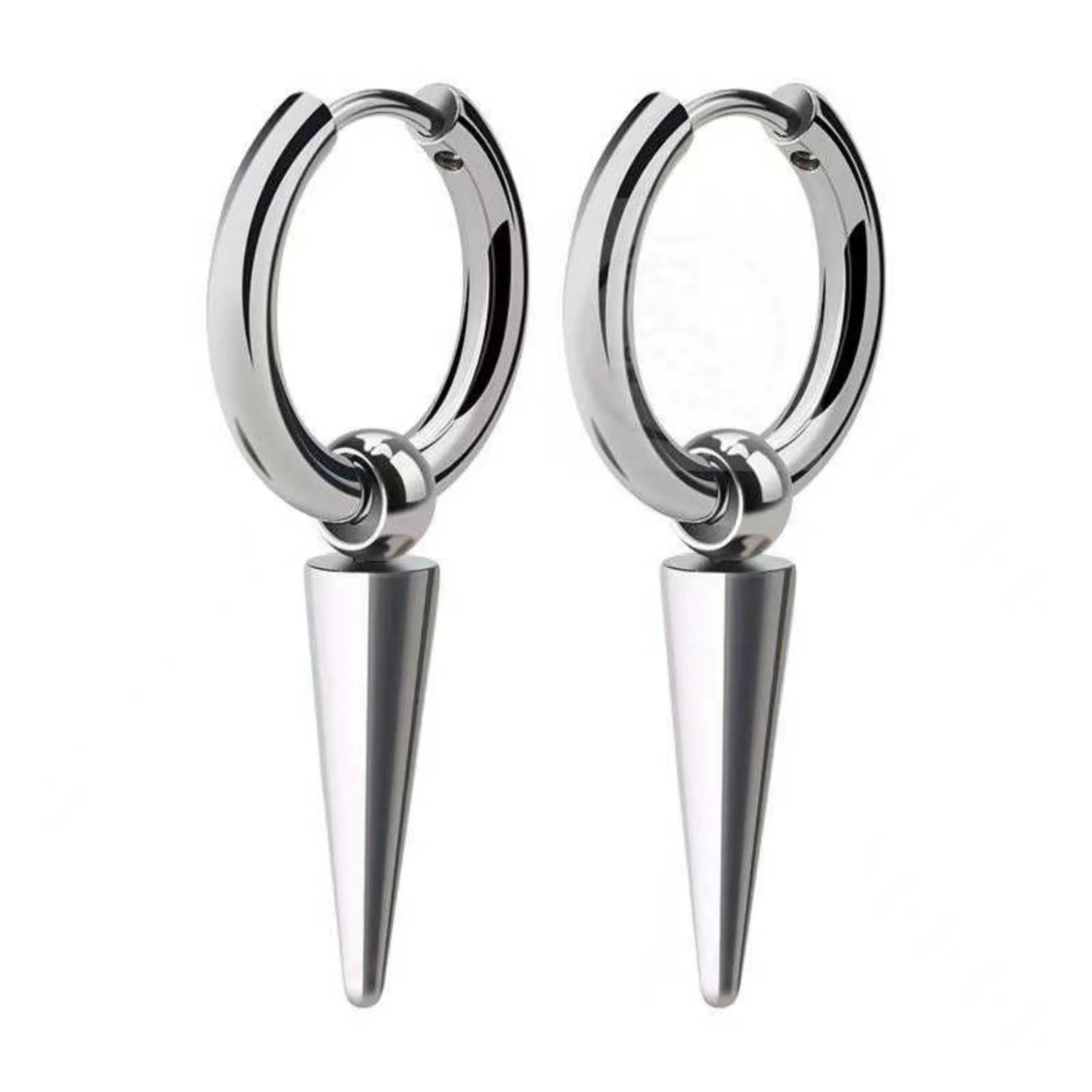 Long Hanging Crosses Leaves Pendants Hoops Woman Earrings Man Vintage Stainless steel Hip Hop Ear Piercing Jewelry Accessories.