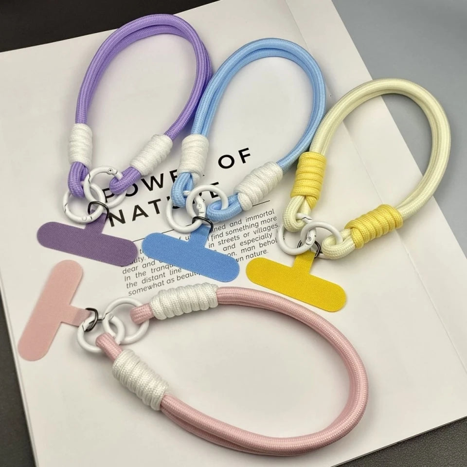 Kawaii Cloud Star Lanyard Short Wrist Strap Cute Phone Accessory for Mobile Camera.