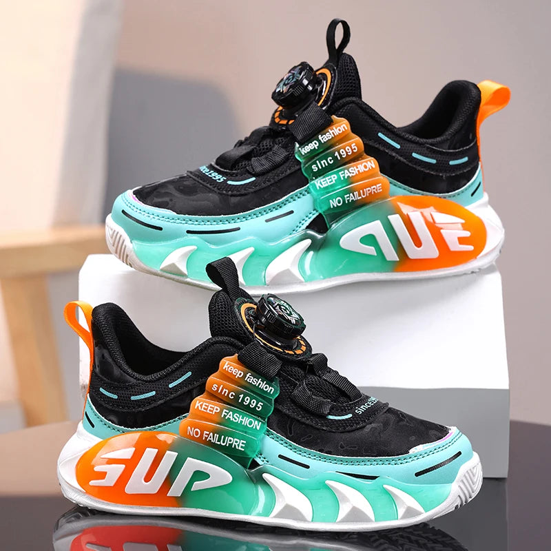 Autumn New Design Children Sneaker Boy Sports Shoes Fashion 4 To 12 Years Kids School Tennis Shoes Boy Casual Sneaker.