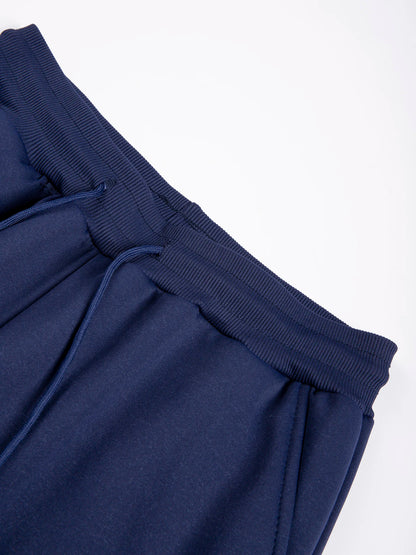 Men's Suit Two-Piece Tracksuit Plush Thickened Warm Sports Jacket+Trousers Sports Suit Winter Outdoor Casual Hoodie Sportswear.