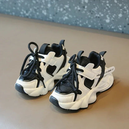 Girl Child Sport Shoe 2024 Spring Mesh Breathable Toddlers School Running Sneakers Fashion Non-slip Kids Boys Basketball Shoes.