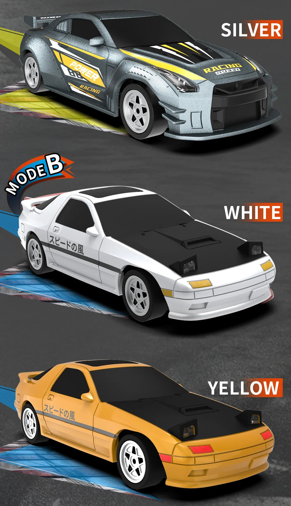 1:43 2.4G 4WD RC Drift Car with Gyroscope Fullly Proportion Remote Control Car JJRC C8827 Mini Racing Car Model Boy Toy Gift.