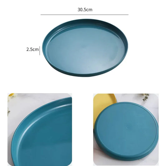 1/4/6PCS Wheat Straw Dinnerware Set Eco-friendly Safety Plates Cups Bowels Home Party Tableware Set Outdoor Camp Candy Colours.