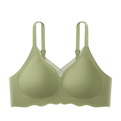 Daily Activities No-wire Bra Beautiful Back Casual Sexy Back Bra Casual Underwear Apricot Solid Pattern All Seasons.