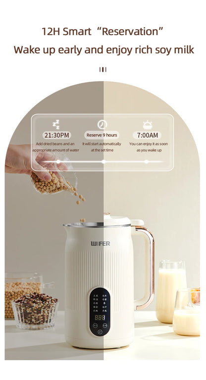 Automatic Soy Milk Machine Multifunctional Juicer Blender Home Wall Breaking Machine Soybean Milk Maker Breakfast Machine 220V.