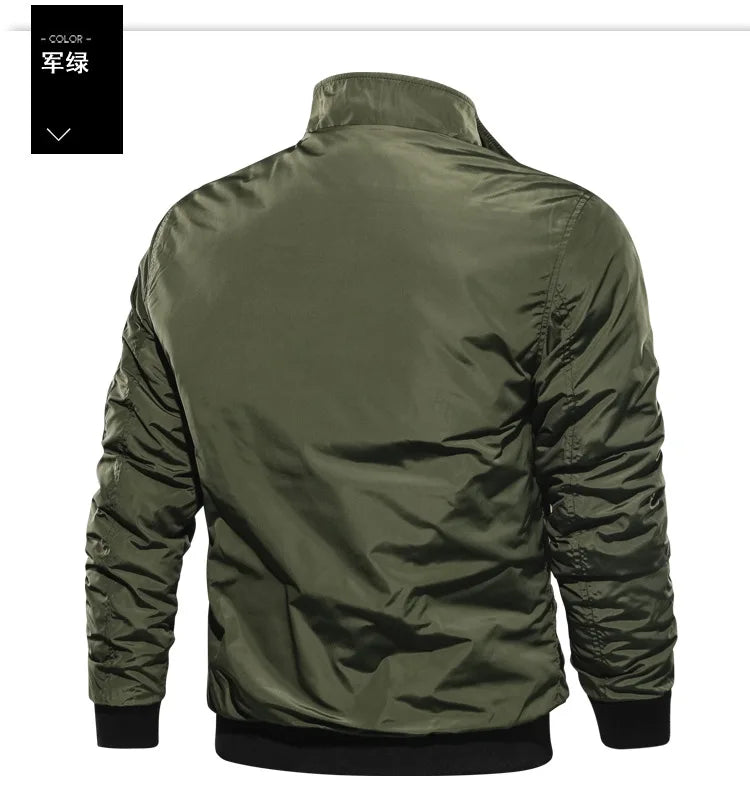 2025 Men's Fashion Cotton Warm Jackets Slim Fit Bomber Jacket  Autumn Winter Outdoor Casual Long Sleeve Warm Coats for Men 5XL.