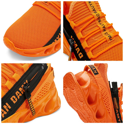 New Spring and Autumn Soft soled Running Men's Mesh Breathable Casual  Sports Shoes Men's Trendy Shoes Lightweight  Sneaker