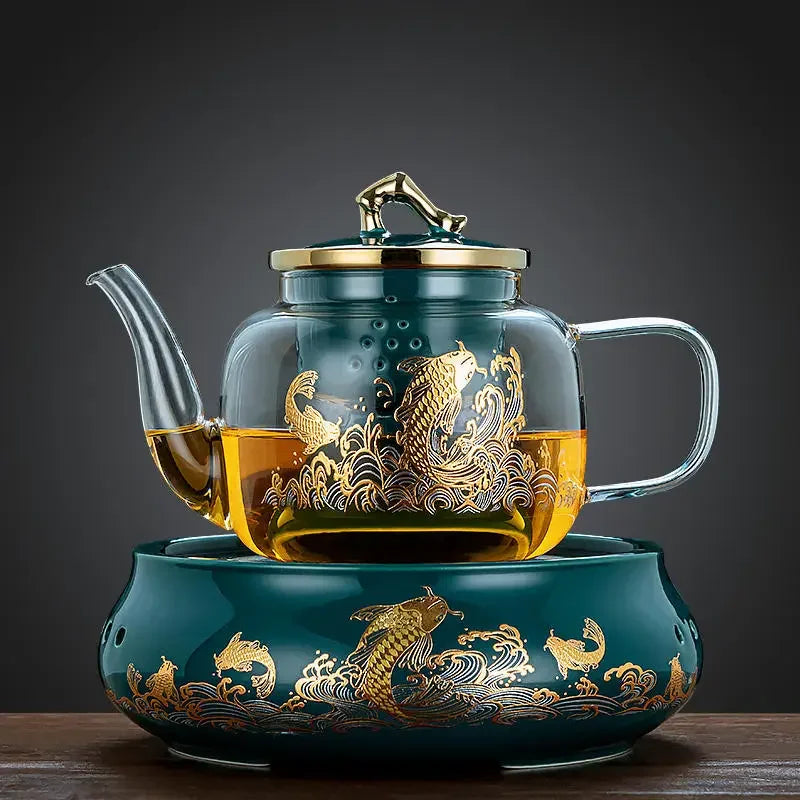 220V High-Temperature Resistant Electric Tea Stove & Tea Kettle Set for Home Use A