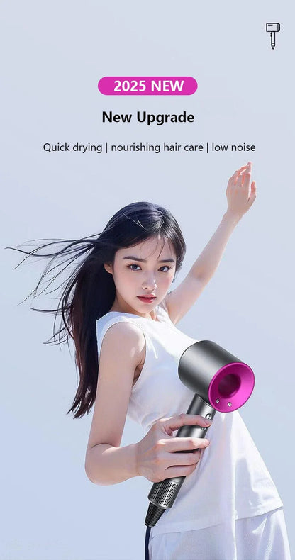 Professional Ionic Hair Dryer with Anion Technology, Hot/Cold Air, Lightweight 5 in 1 Styling Tool for Easy Blowouts