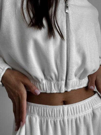 Fall Winter Women's Fashion Hooded Stand Collar Sweatshirt Set Casual Loose Fit Two Piece Streetwear Lounge Gym Ourdoor Outfit