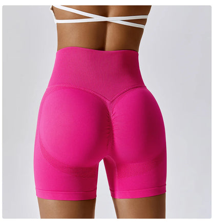 Women Shorts Seamless Sports Shorts For Women Cycling Jogging Fitness High Waist Push Up Gym Shorts Leggings Women Yoga Clothing.