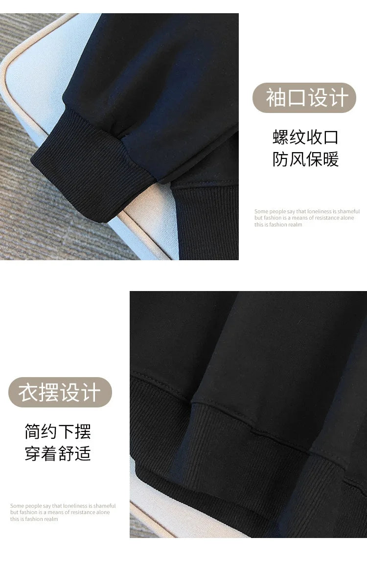 175 kg Übergröße Damen Büste 170 Herbst Lose Rundhals Langarm Diamant Schwan Sweatshirt Schwarz Weiß 5XL 6XL 7XL 8XL 9XL.