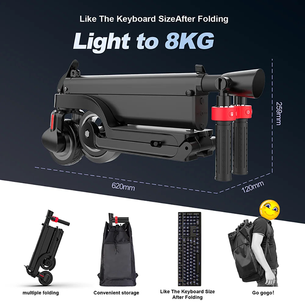 HX X6 Electric Scooter Adult 350W 7.5AH 36V 25KM/H Foldable Electric Kick E Scooter 5.5 inch Wheel EScooter For Adult Children.