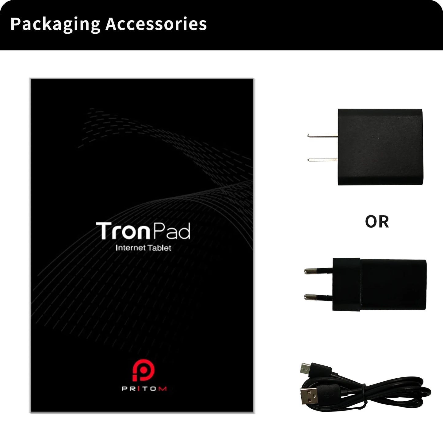 PRITOM 7 Inch Tablet PC 32 GB Android 11 with Quad Core Processor HD IPS Display Dual Camera WiFi with PU Protective Case.