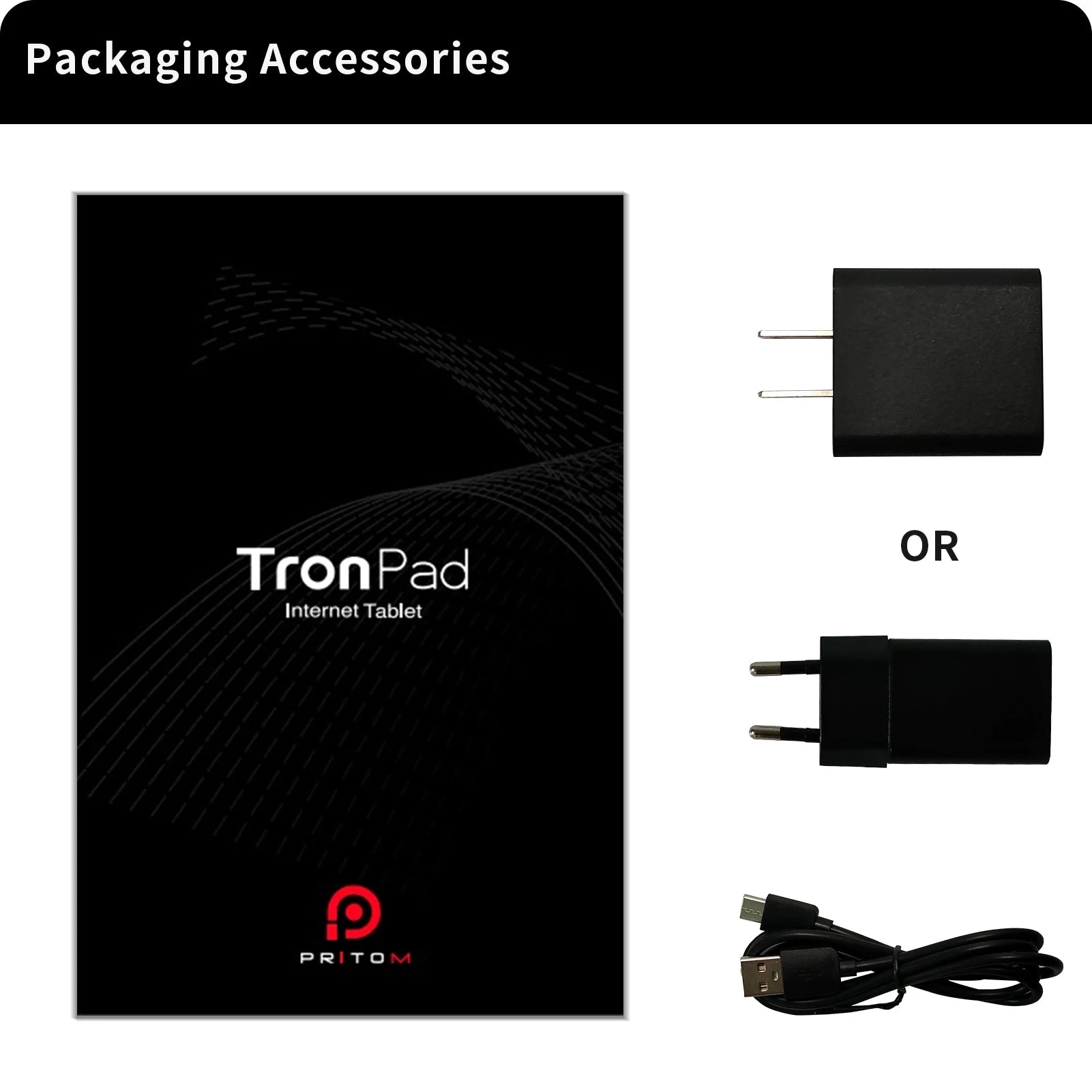 PRITOM 7 Inch Tablet PC 32 GB Android 11 with Quad Core Processor HD IPS Display Dual Camera WiFi with PU Protective Case.