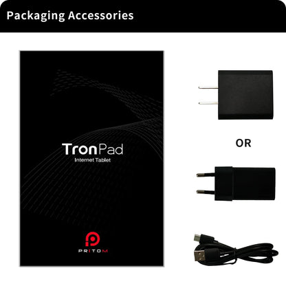 PRITOM 7 Inch Tablet PC 32 GB Android 11 with Quad Core Processor HD IPS Display Dual Camera WiFi with PU Protective Case.