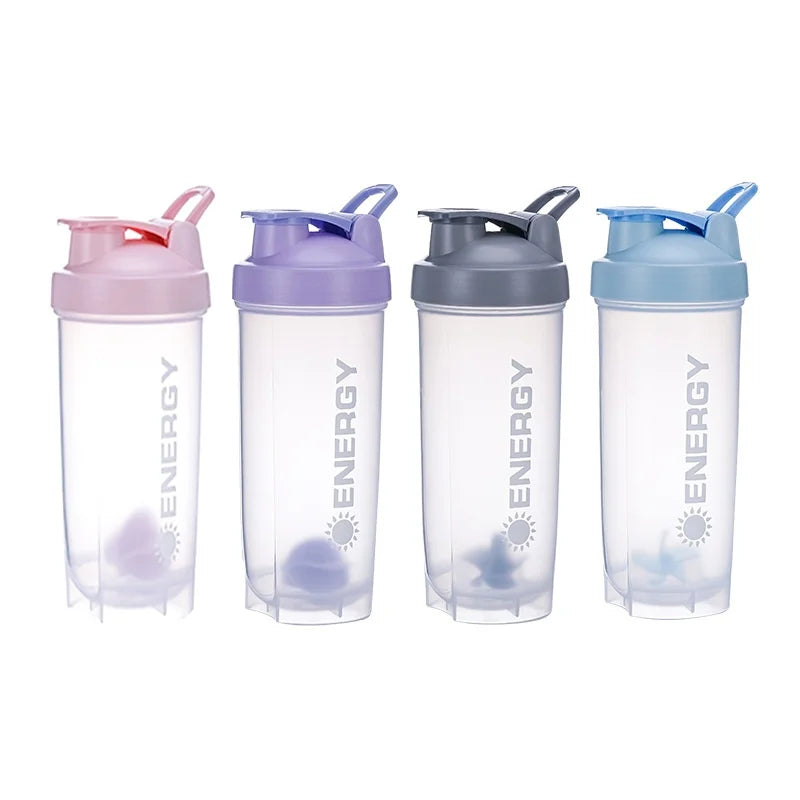 Summer Large-capacity Shaker Cup Outdoor Fitness Milkshake Cup Student Sports Portable Stirring Ball Shock-resistant with Scale.