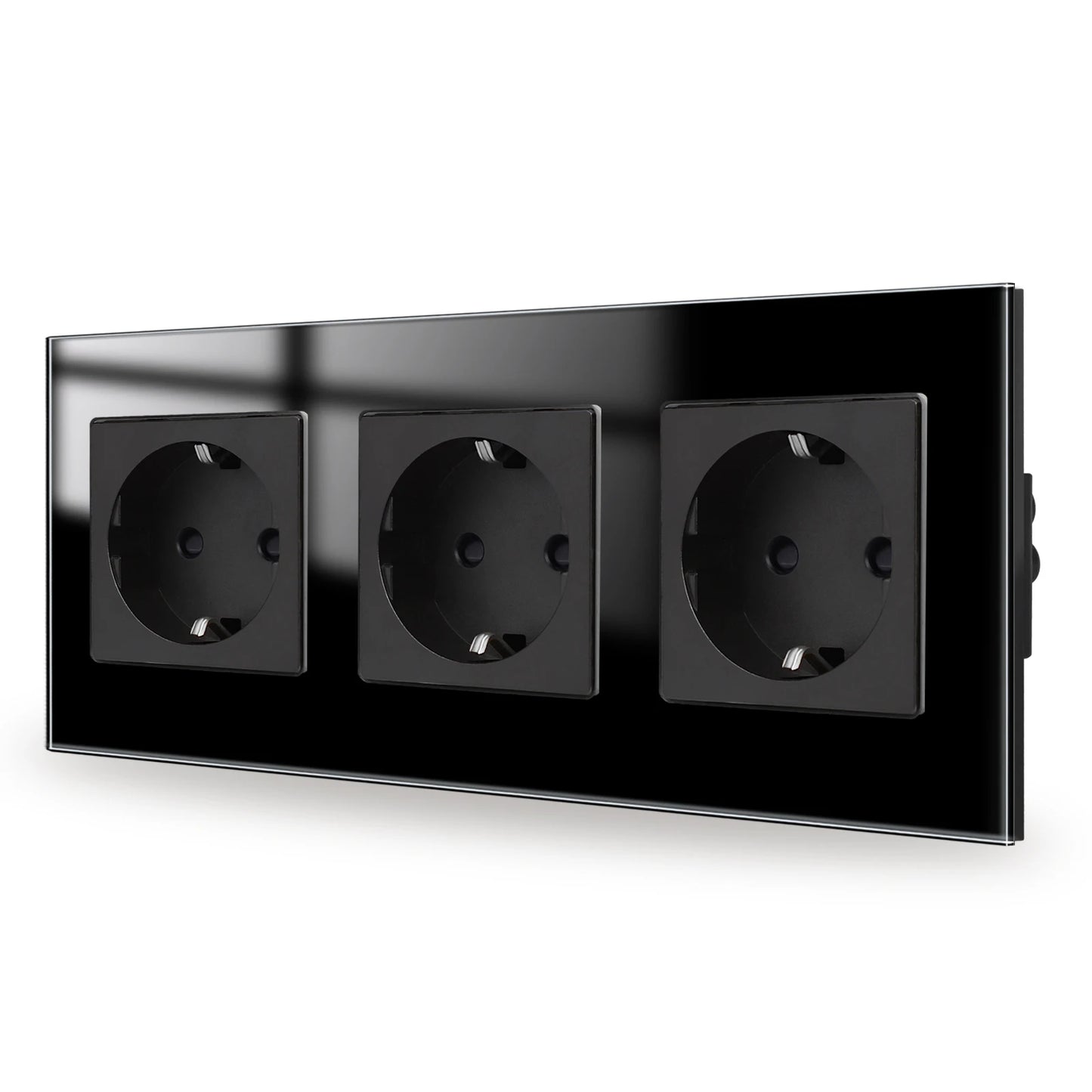 Bingoelec Wandsteckdose, Touch-Lichtschalter mit USB, 20 W, Typ C, Schnellladesteckdose, Glasscheibe, EU-Standard-Steckdosen