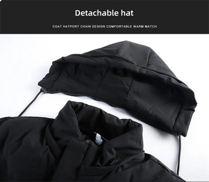 Top Grade Designer New Brand Men Parka Jacket Thick Casual Fashion Hooded Cropped Windbreaker Quilted Bubble Coats  Mens Clothes.