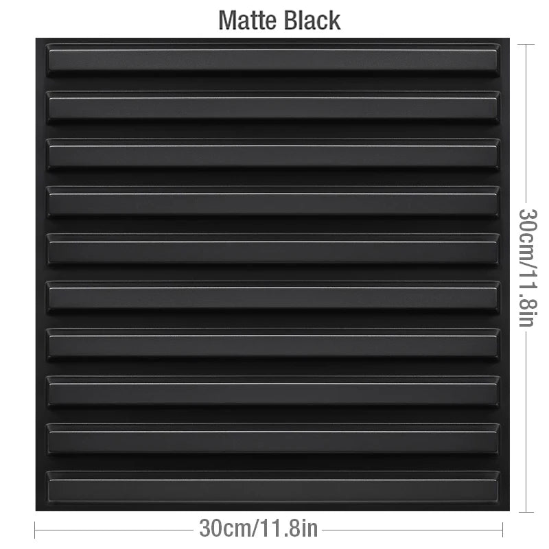 12pcs 30cm 3D Wall Panel Venetian blinds mouldings Living Room Background Decal Tile Mold 3D wall sticker bathroom kitchen wall