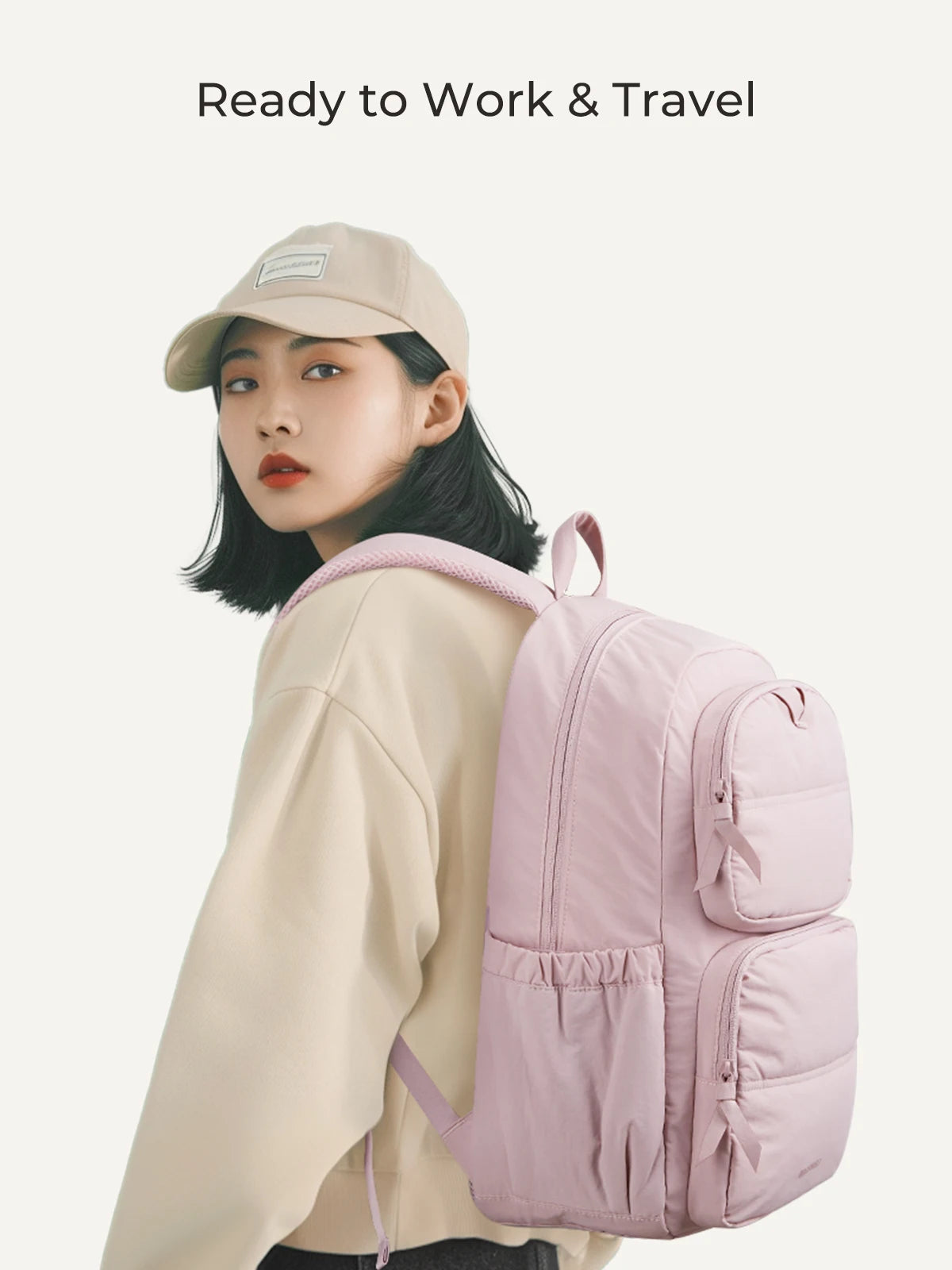 BAGSMART Laptop Backpack Large Capacity Women Casual Travel Bag College School Backpack For Boys Girls.