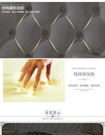 Multifunktionales Doppelbett mit Stauraum, europäisches minimalistisches Camping-Zubehörbett, luxuriöse moderne Camas De Dormitorio-Möbel