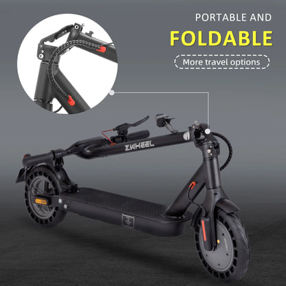 10 inch Electric Scooter 36V 10Ah 500W Escooter Adult  20-35km Range, Dual Brake, Support APP Foldable Scooter ABE 20km/h.