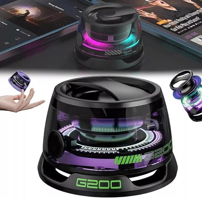 G200 Magnetic Portable Bluetooth 5.3 Speaker Mini Sound Box Multifunctional LED Color Light Stereo Soundbar Wireless Loudspeaker