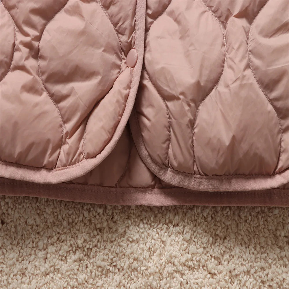 2024 neue Ankünfte Frauen Mode Ultraleicht Dünne Mit Kapuze Unten Jacken Frühling Winter Weiblichen Koreanischen Slim Fit Ärmellose Puffer Mantel.