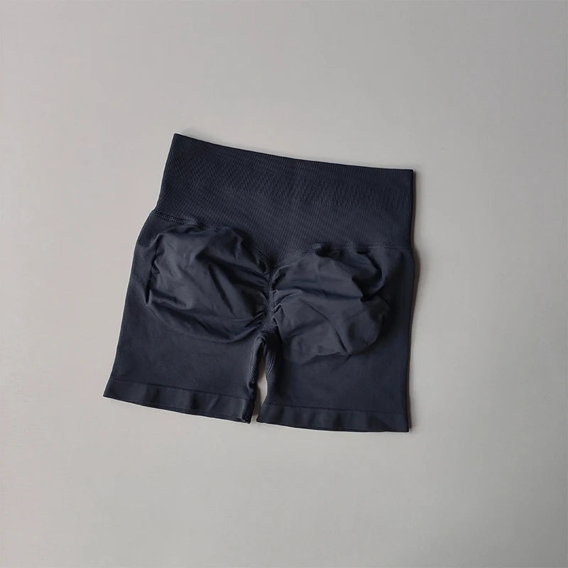 Peach Buttock Lifting Three-point Shorts Summer High Waisted Yoga Shorts Fashionable and Sexy Running Fitness Pants Solid Color.