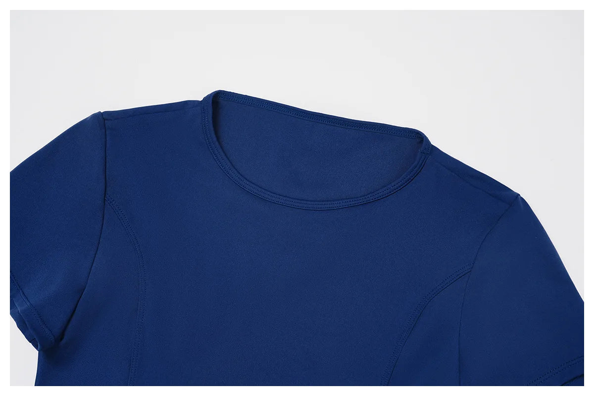 Customized LOGO women's new nude yoga suit tight shock-proof sports running outdoor fitness yoga suit two-piece set