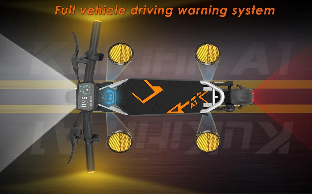 Kukirin A1 800W Motor 2025 Folding Electric Scooter 48V 13Ah Battery 10 inch Vacuum Tire 45 km/h Max Speed 45km Range.