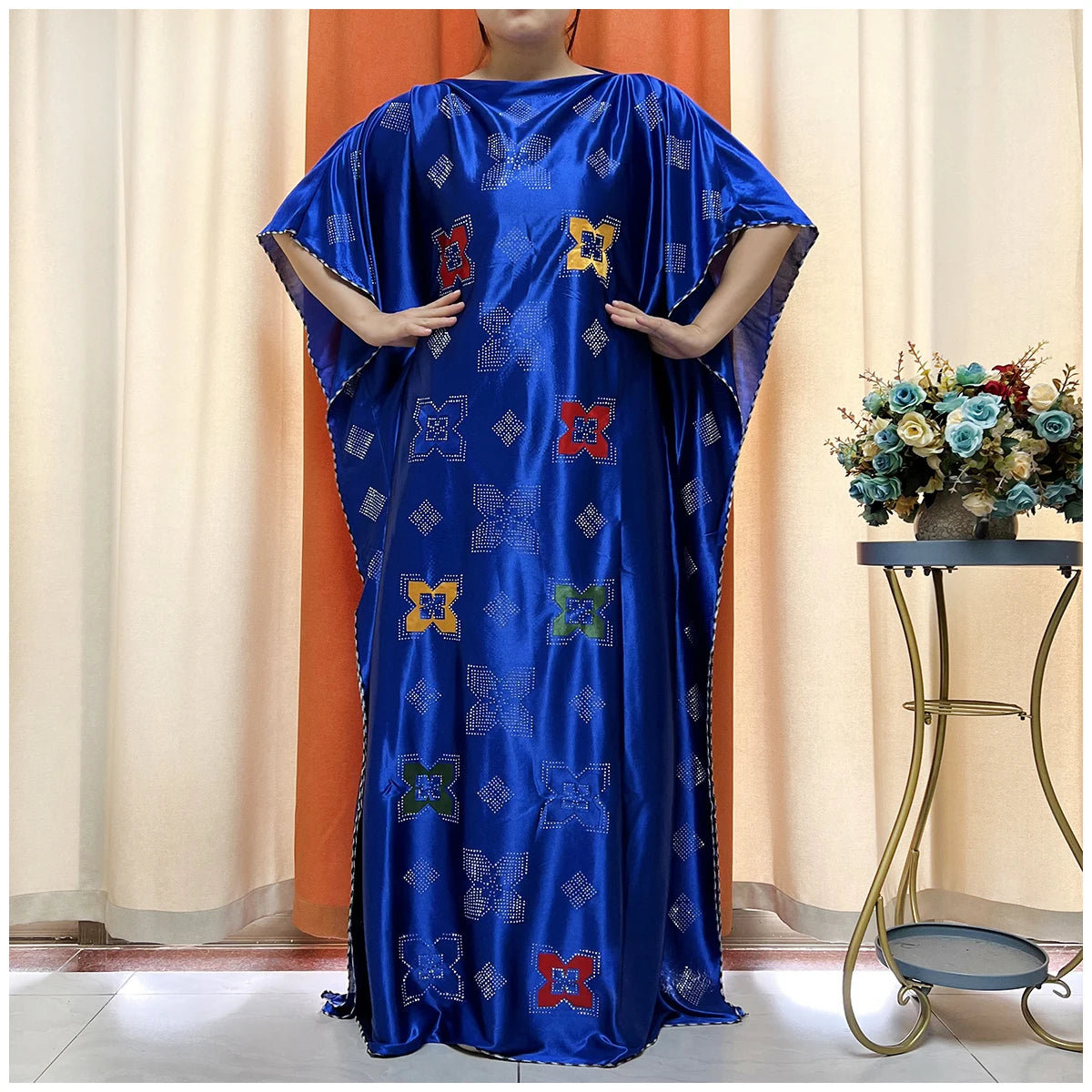 African Abaya For Women Kaftan islamic Clothing With Scarf African Women Dress Inlaid Mubarak Dubai Femme Luxury Muslim Dress.