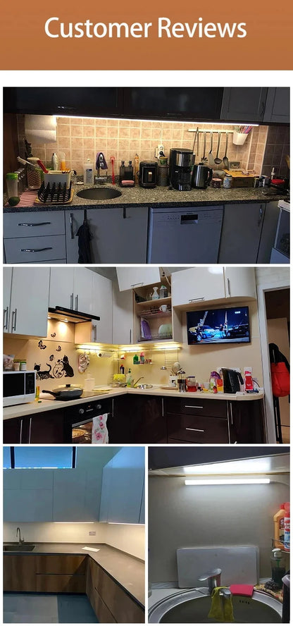 Led Tube Light With Switch Wire 110V 220V 30/50cm Lighting Strip Lamps 10W 20W For  Living Room Bedroom Closet Kitchen Lamp.