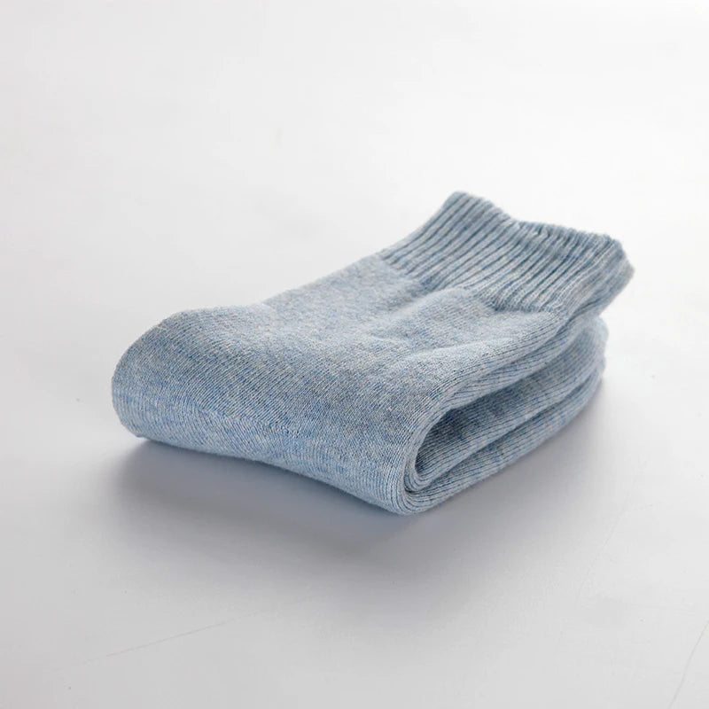 1 Pairs Winter Warm Wool Women Socks  Thicken Plush Solid Color Christmas Against Cold Snow Soft Therma Sleep Sock.