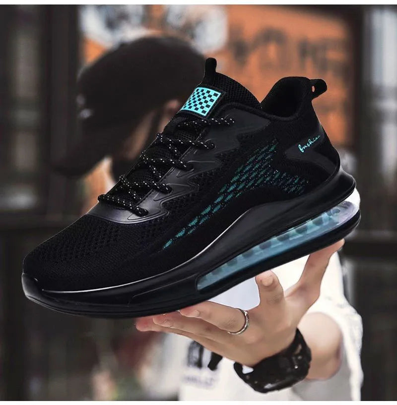 кроссовки мужские 2023 Men Air Cushion Casual Sneaker Mesh Breathable Running Shoes Men Outdoor Thick Sports Walking Sneakers.